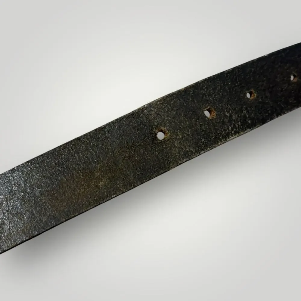 Claudio Orciani Black Leather Belt